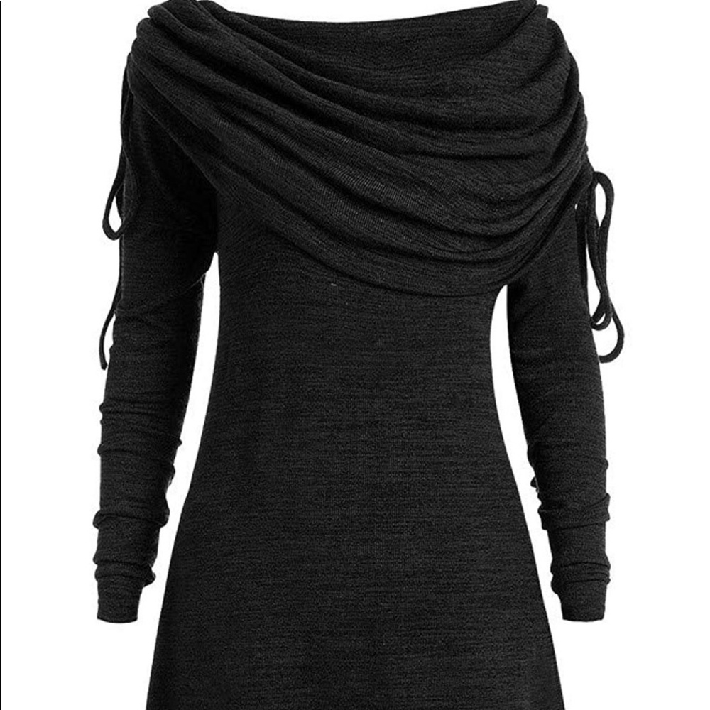 Black tunic sweater
